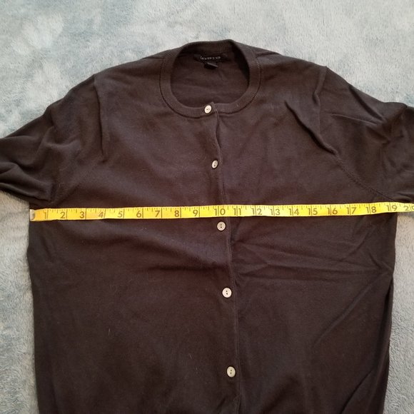 Lands End Black Cardigan Size M/P - Picture 5 of 5